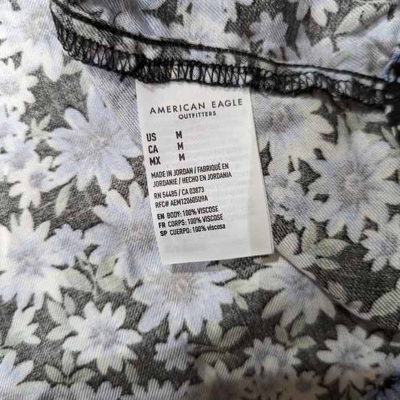 🆕American Eagle Floral Mini Dress with Keyhole Back and Adjustable Strap | med - Picture 11 of 11